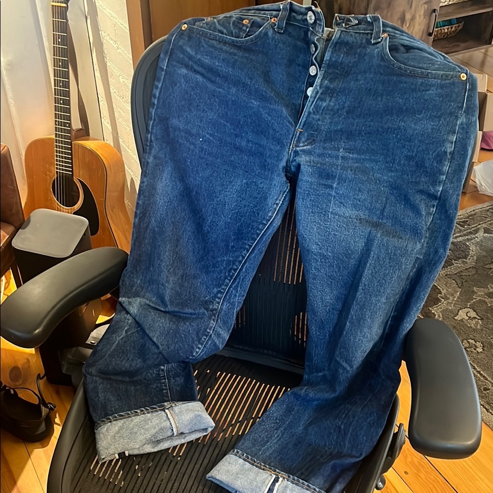 Vintage Levis Selvedge 501s Redline